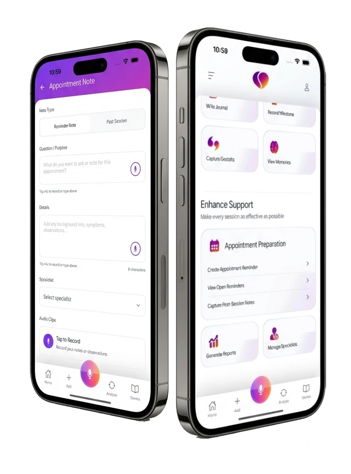 Appointment Notes interface